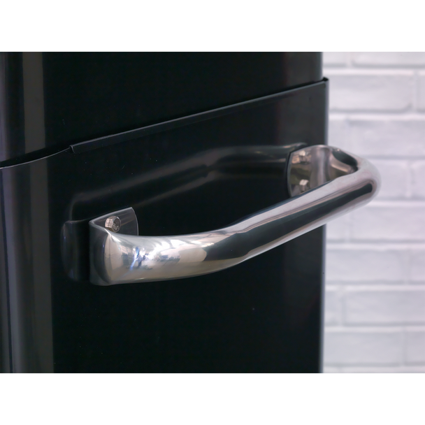 Sealey AP41206BR | Premier Retro Style Wide Rollcab 6 Drawer - Black with Red Anodised Drawer Pulls