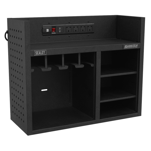 Sealey AP30SRBE | Superline PRO? Power Tool Storage Rack with Power Bar
