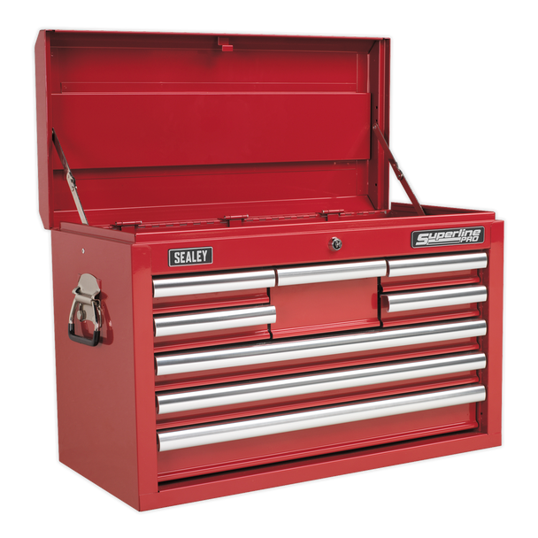 Sealey APCOMBOBBTK57 | Superline PRO Topchest & Rollcab Combination 15 Drawer with 148pc Tool Kit - Red