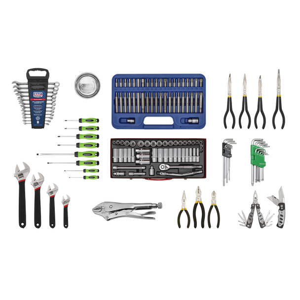 Sealey AP33109BCOMBO | Superline PRO Topchest 10 Drawer with 140pc Tool Kit - Black