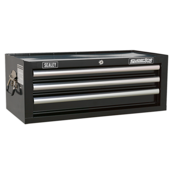 Sealey AP33339B | Superline PRO Mid-Box Tool Chest 3 Drawer - Black