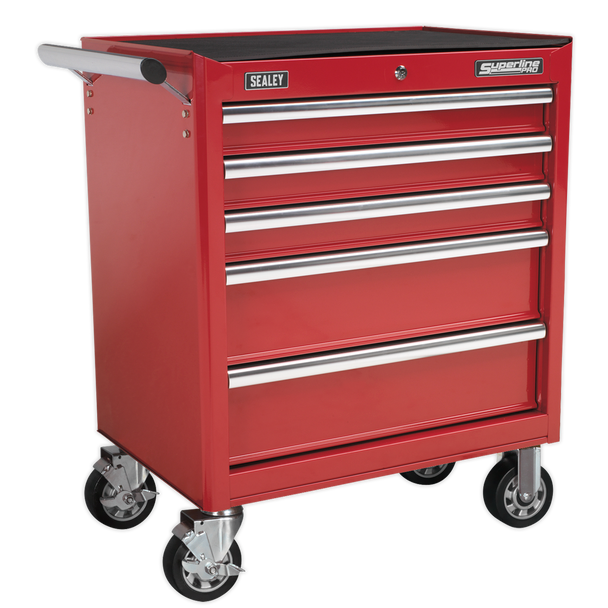 Sealey AP33459 | Superline PRO Rollcab 5 Drawer - Red