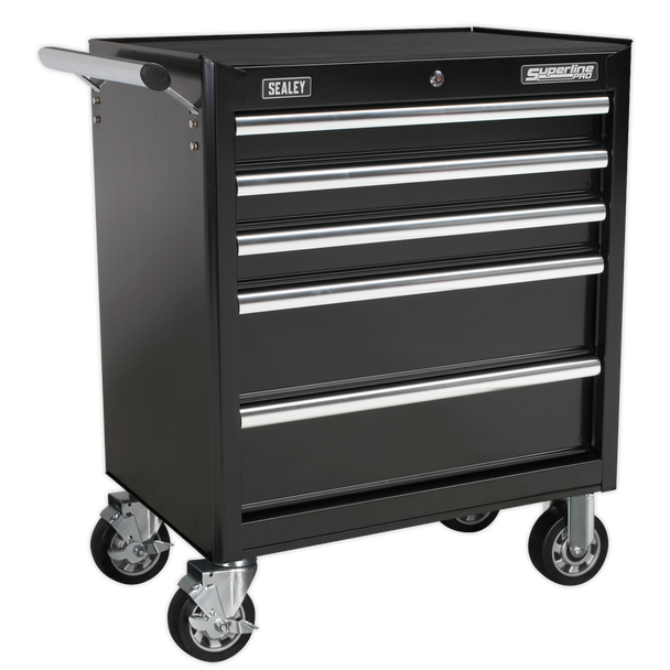 Sealey AP33459B | Superline PRO Rollcab 5 Drawer - Black