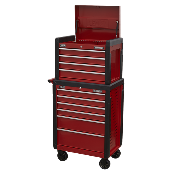 Sealey AP3410STACK | Superline PRO Topchest & Rollcab Combination 10 Drawer