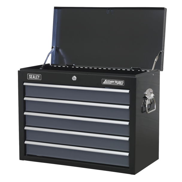 Sealey AP3505TB | American PRO Topchest 5 Drawer - Black/Grey