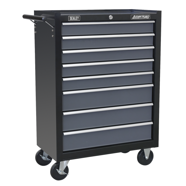 Sealey AP3508TB | American PRO Rollcab 8 Drawer - Black/Grey
