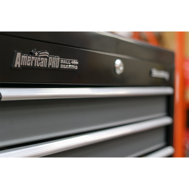 Sealey AP35STACK | American PRO Tool Chest Combination 16 Drawer - Black/Grey