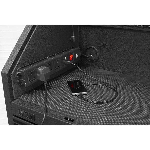 Sealey AP3607BE | Superline PRO Black Edition Topchest with 6 Soft Close Drawers & Power Strip 910mm