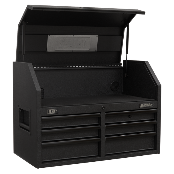 Sealey AP3607BE | Superline PRO Black Edition Topchest with 6 Soft Close Drawers & Power Strip 910mm