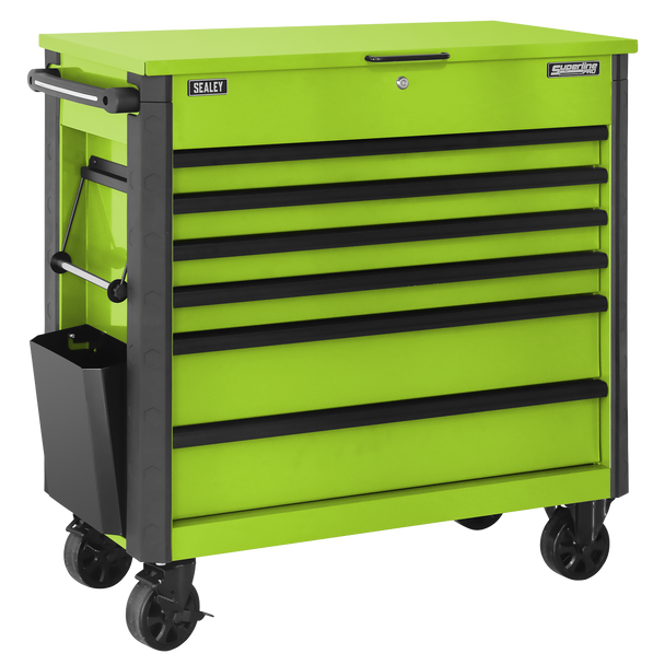 Sealey AP366HV | Tool Trolley 6 Drawer - Green