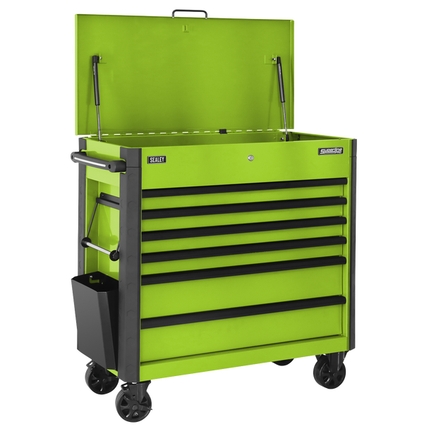 Sealey AP366HV | Tool Trolley 6 Drawer - Green