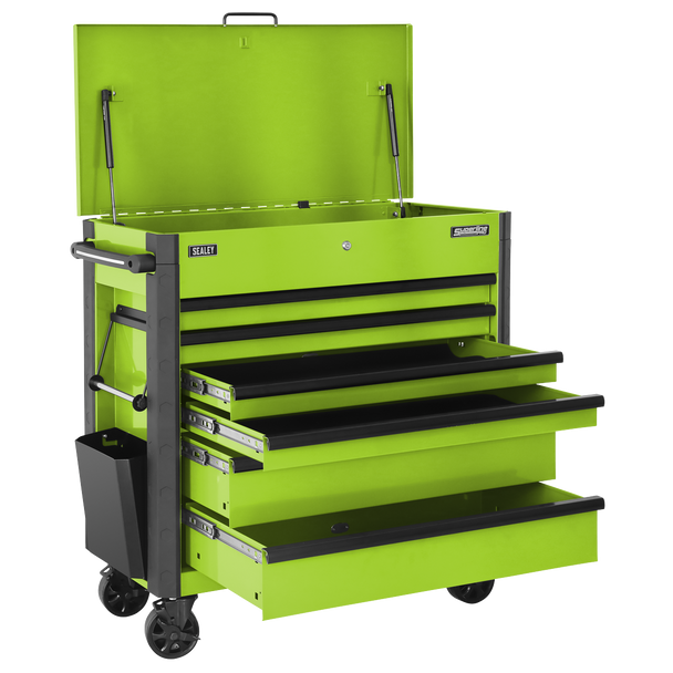 Sealey AP366HV | Tool Trolley 6 Drawer - Green
