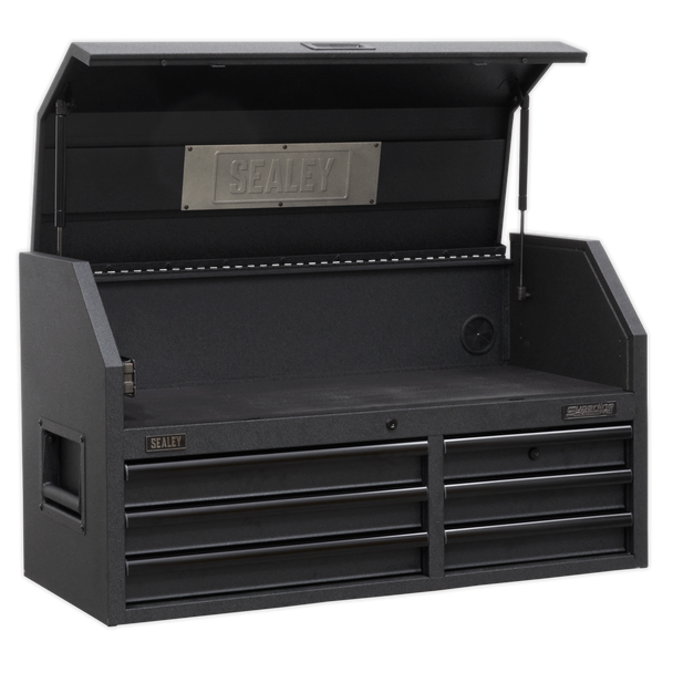 Sealey AP4106BE | Superline PRO Black Edition Topchest with 6 Soft Close Drawers & Power Strip 1030mm
