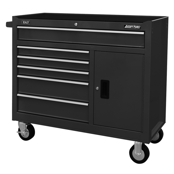 Sealey AP4106B | American PRO Rollcab 6 Drawer - Black