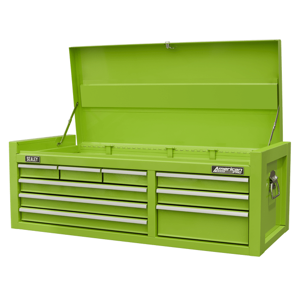 Sealey AP4109HV | American PRO Topchest 9 Drawer - Green