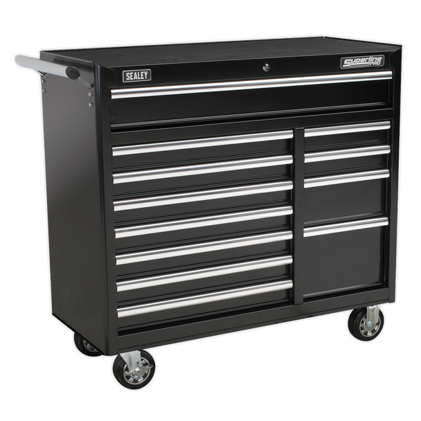 Sealey AP41120B | Superline PRO Heavy-Duty Rollcab 12 Drawer - Black