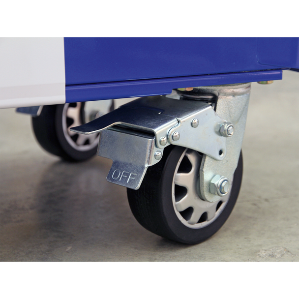 Sealey AP41206BWS | Premier Retro Style Wide Rollcab 6 Drawer - Blue with White Stripes