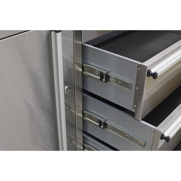 Sealey AP4804SS | Premier Mobile Stainless Steel Tool Cabinet 4 Drawer