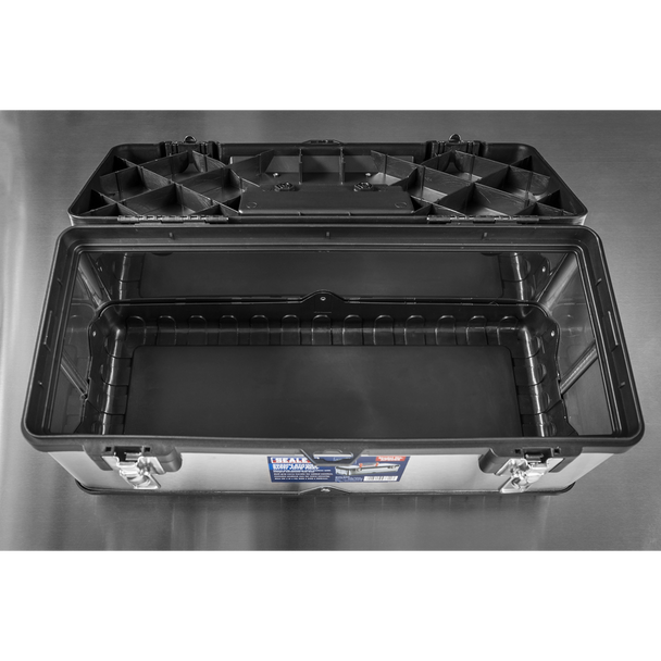 Sealey AP505S | Stainless Steel Toolbox with Tote Tray 505mm