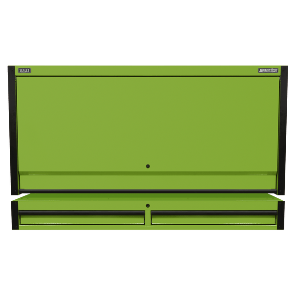 Sealey AP6103BE | Superline PRO Black Edition Top Hutch & 2 Drawer Riser 1549mm