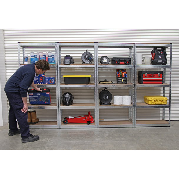 Sealey AP6150GSCOMBO | Racking Unit 5 Shelf 150kg Capacity Per Level - Set of 4
