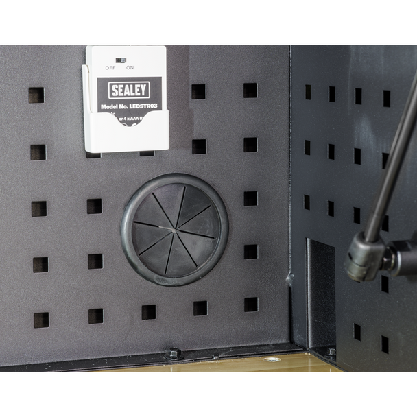 Sealey AP6203BE | Superline PRO Black Edition Top Hutch & 2 Drawer Riser 1549mm