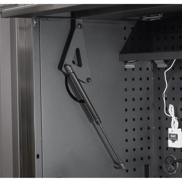 Sealey AP6203BE | Superline PRO Black Edition Top Hutch & 2 Drawer Riser 1549mm