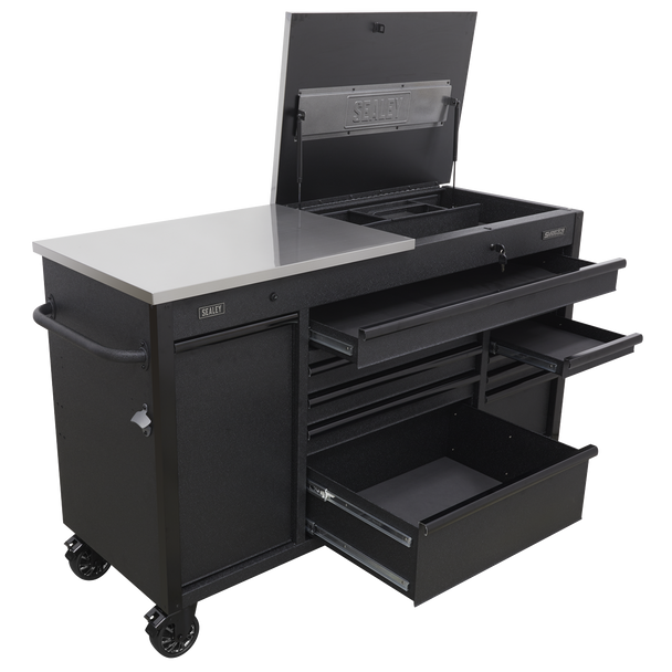 Sealey AP6310BE | Superline PRO Mobile Tool Cabinet with Power Tool Charging Drawer 1600mm