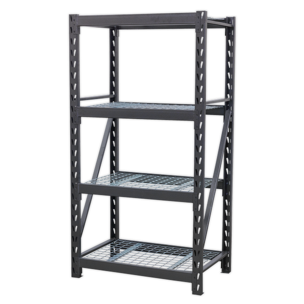 Sealey AP6372 | Heavy-Duty Racking Unit with 4 Mesh Shelves 640kg Capacity Per Level