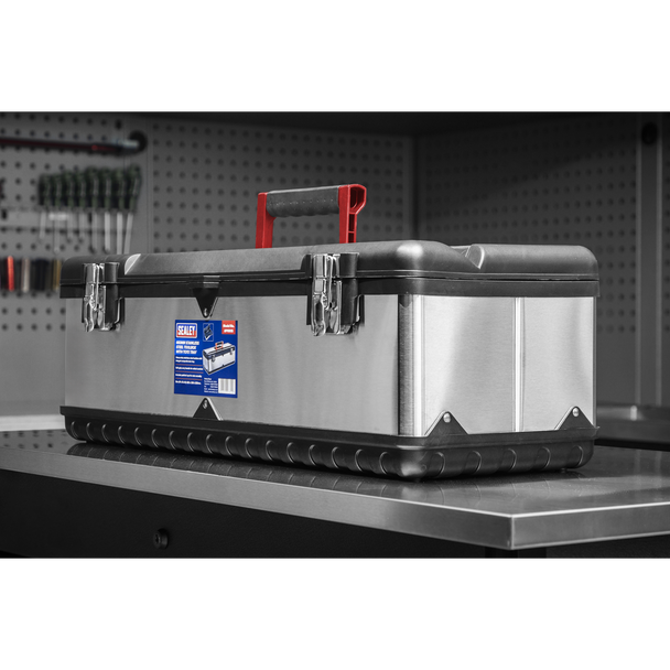 Sealey AP660S | Stainless Steel Toolbox with Tote Tray 660mm