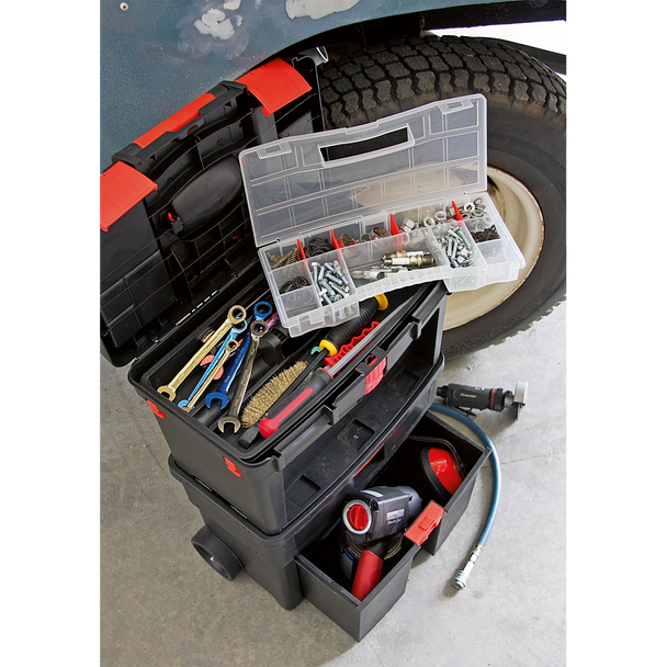 Sealey AP850 | Mobile Toolbox with Tote Tray & Removable Assortment Box