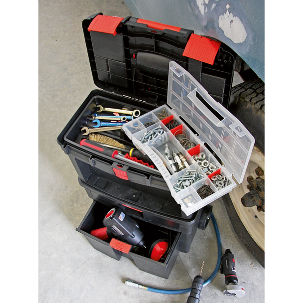 Sealey AP850 | Mobile Toolbox with Tote Tray & Removable Assortment Box