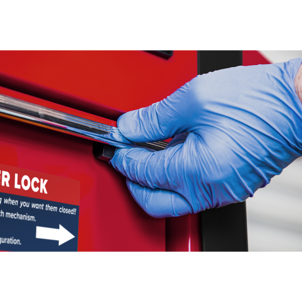 Sealey AP890M | Superline PRO Heavy-Duty Mobile Tool & Parts Trolley with 5 Drawers & Lockable Top