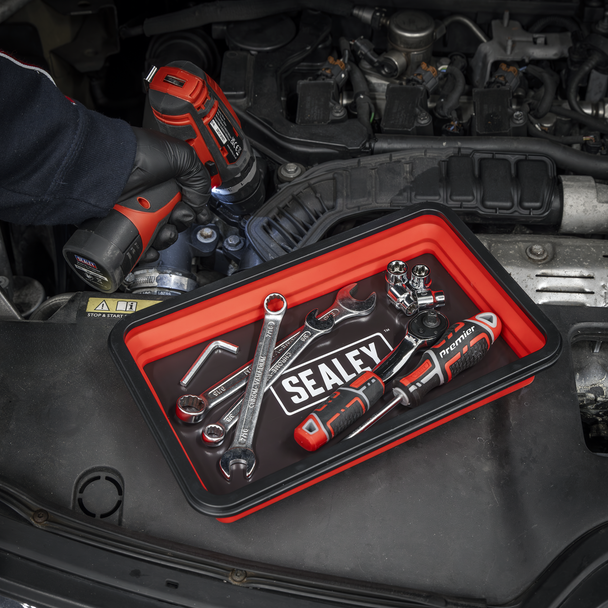 Sealey APCMTS | Collapsible Magnetic Parts Tray - Set of 3