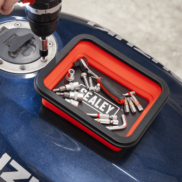 Sealey APCMTS | Collapsible Magnetic Parts Tray - Set of 3