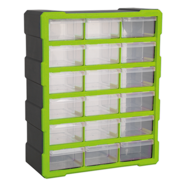 Sealey APDC18HV | Cabinet Box 18 Drawer - Green/Black