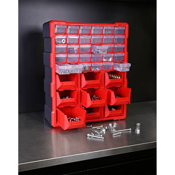 Sealey APDC39R | Cabinet Box 39 Drawer - Red/Black
