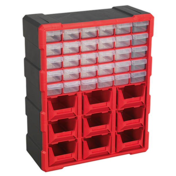 Sealey APDC39R | Cabinet Box 39 Drawer - Red/Black