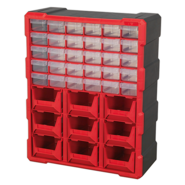 Sealey APDC39R | Cabinet Box 39 Drawer - Red/Black
