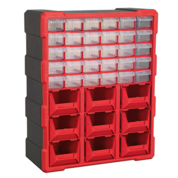Sealey APDC39R | Cabinet Box 39 Drawer - Red/Black