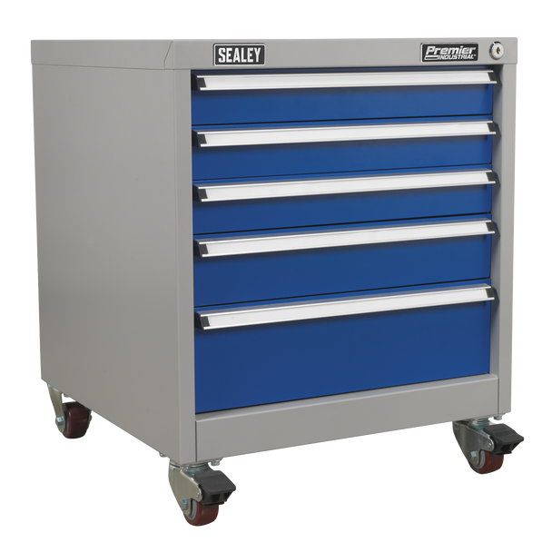 Sealey API5657B | Premier Industrial Mobile Industrial Cabinet 5 Drawer