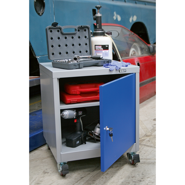 Sealey API5659 | Premier Industrial Mobile Industrial Cabinet with 1 Shelf