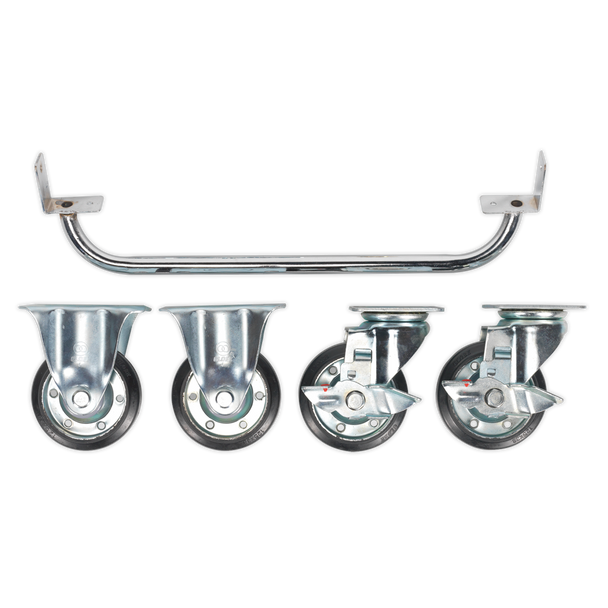 Sealey API565KIT | Premier Industrial Handle & Wheel Kit for 565mm Cabinets
