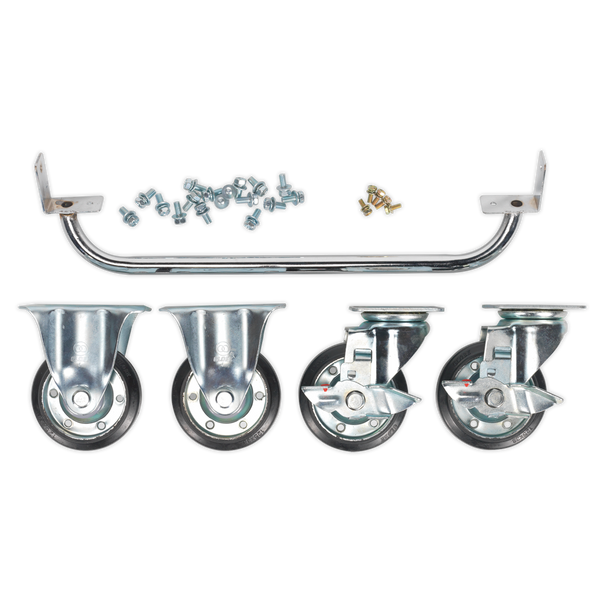 Sealey API565KIT | Premier Industrial Handle & Wheel Kit for 565mm Cabinets