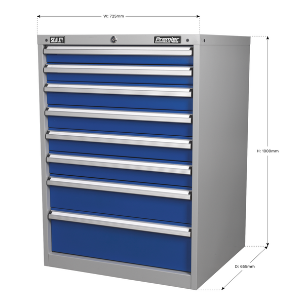 Sealey API7238 | Premier Industrial Cabinet 8 Drawer