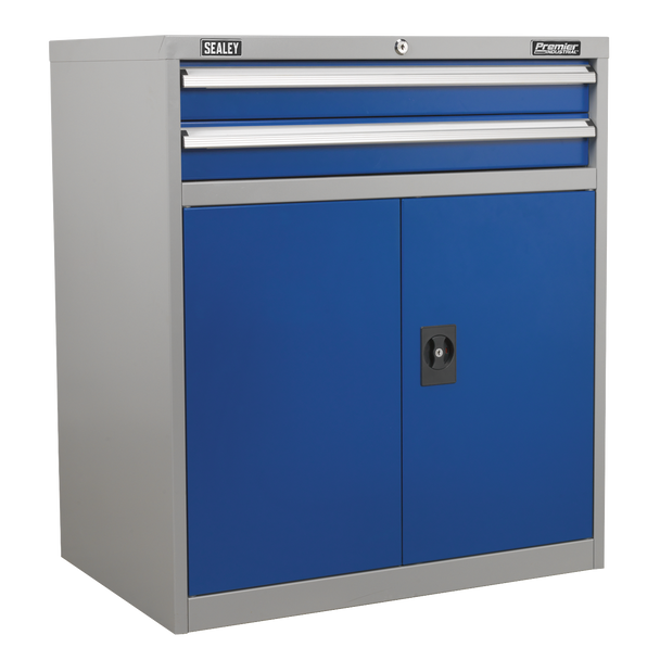 Sealey API8810 | Premier Industrial? Industrial Cabinet with 2 Drawers & 1 Shelf