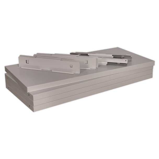 Sealey APICS4 | Premier Industrial Shelf for Industrial Cabinets - Pack of 4