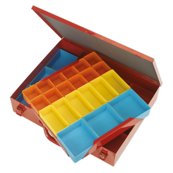 Sealey APMC27 | 2-Layer Metal Case with 27 Storage Bins