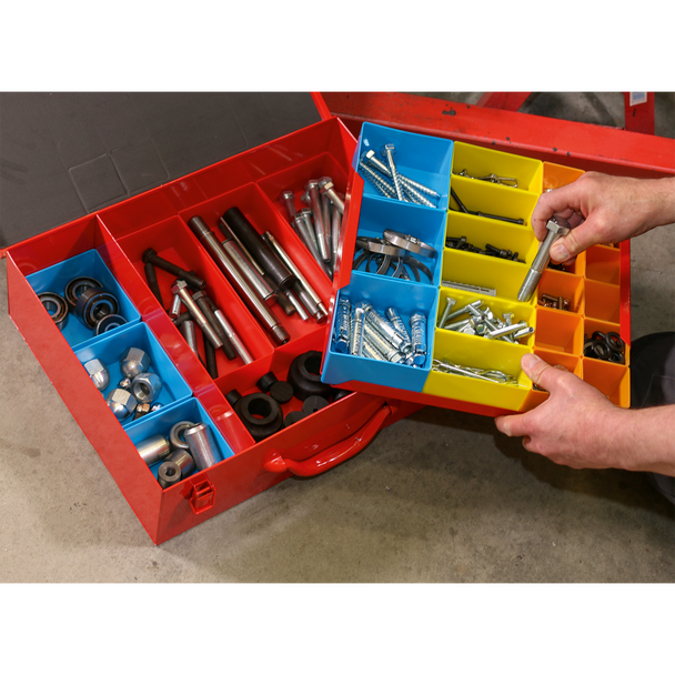 Sealey APMC27 | 2-Layer Metal Case with 27 Storage Bins