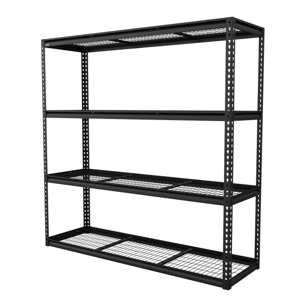 Sealey APMR1 | Heavy-Duty Modular Racking Unit with 4 Mesh Shelves 300kg Capacity Per Level 1830mm